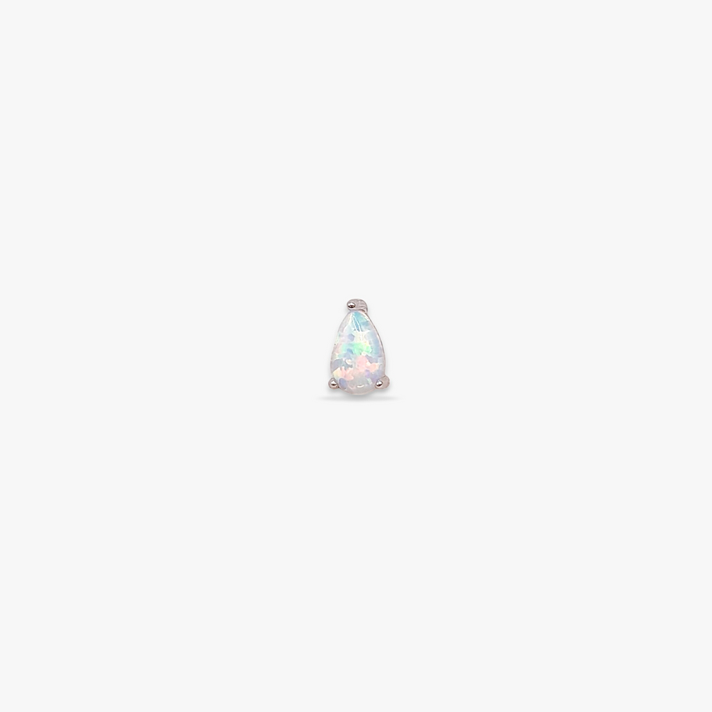 Opal Teardrop Cartilage Piercing