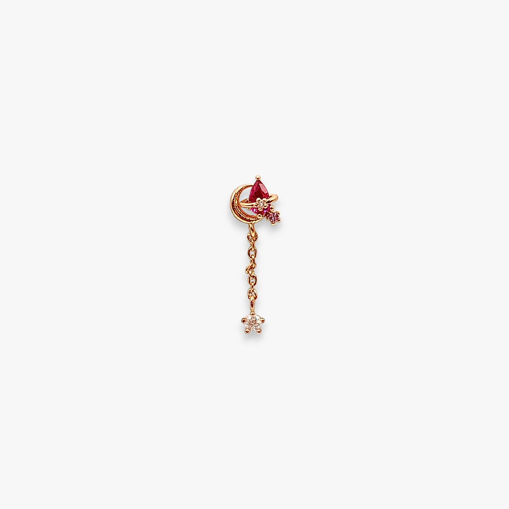 Moon Drop Cartilage Piercing
