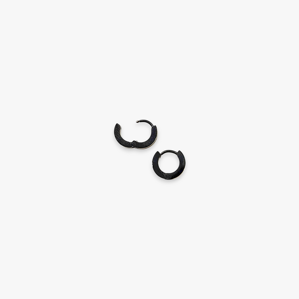 Small Thin One Touch Hoops (2mm)