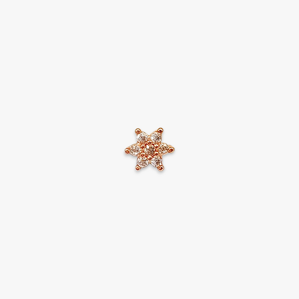 Amber Flat Back Piercing