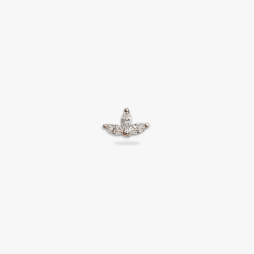 Triple Marquise Cartilage Piercing