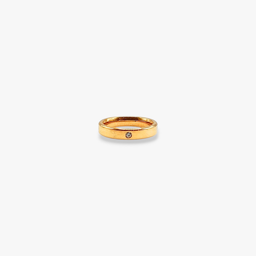Single Stone Band Ring