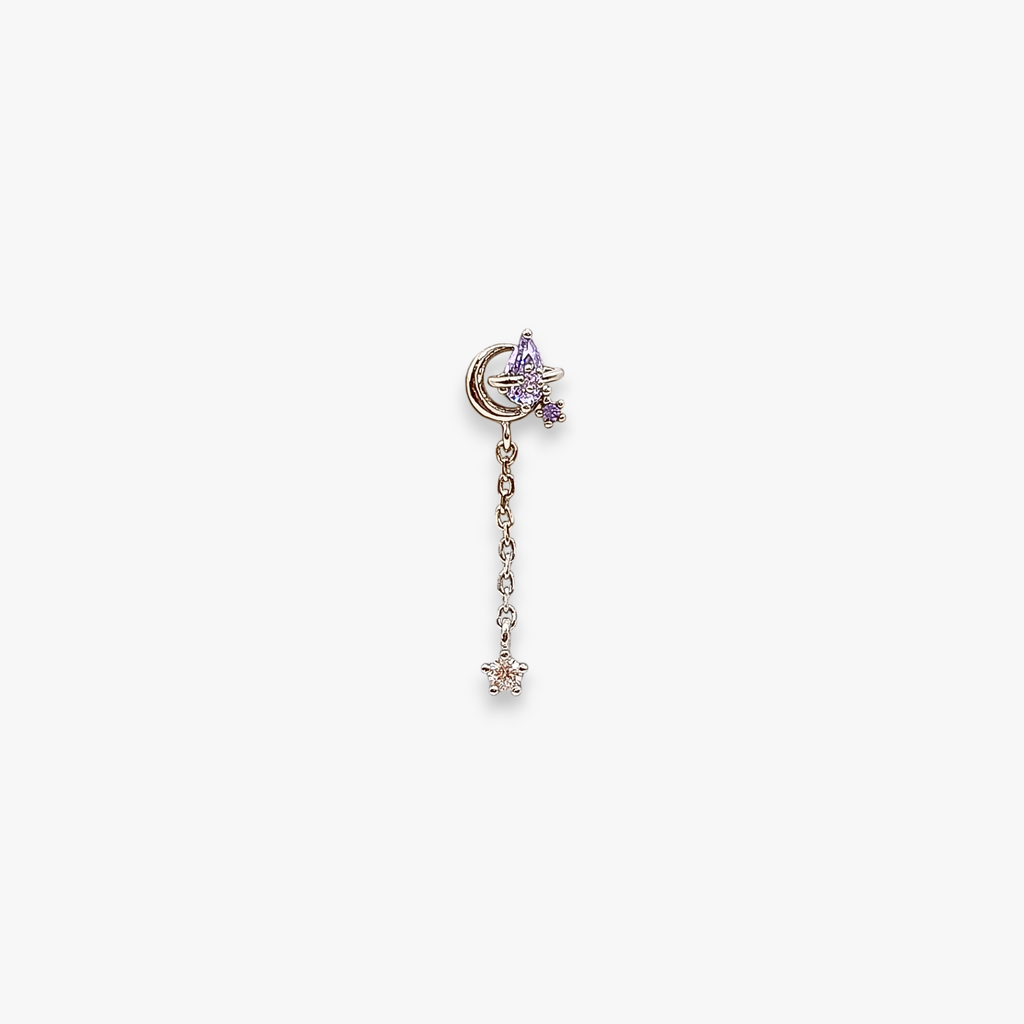 Moon Drop Cartilage Piercing