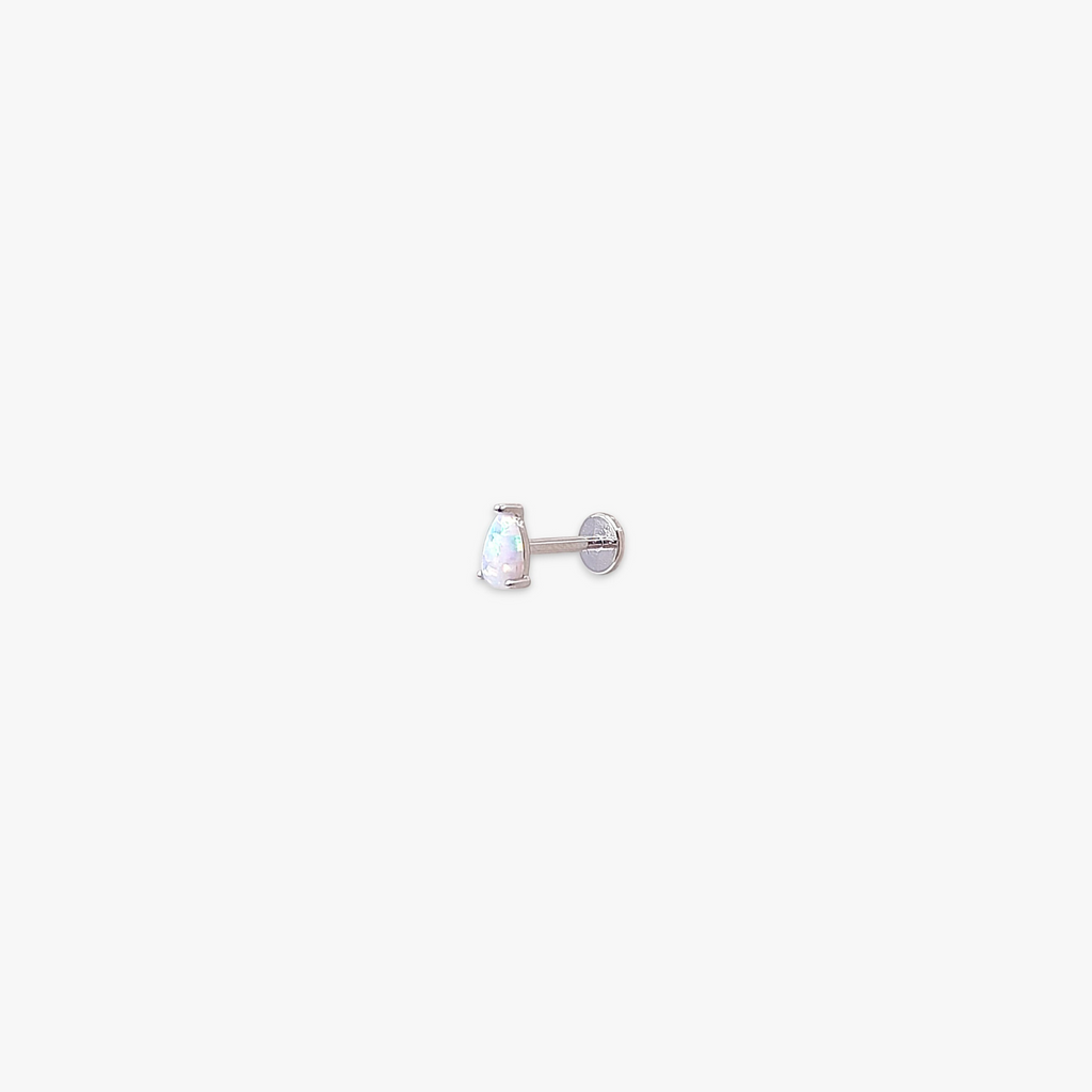 Opal Teardrop Cartilage Piercing
