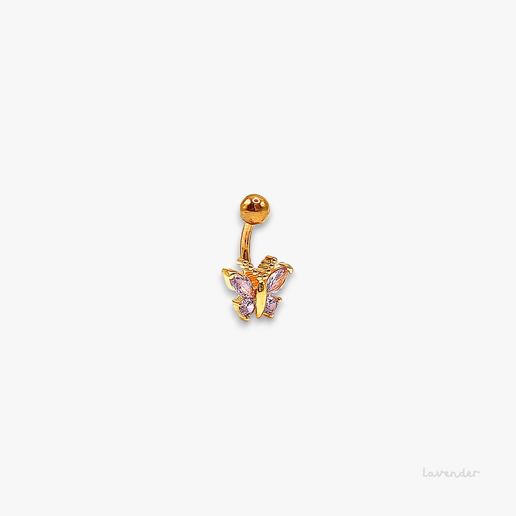 Single Butterfly Belly Bar