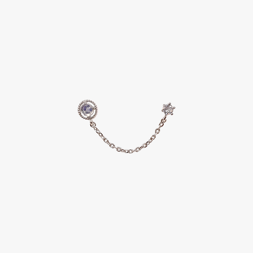 Moonstone Cartilage Bound Piercing