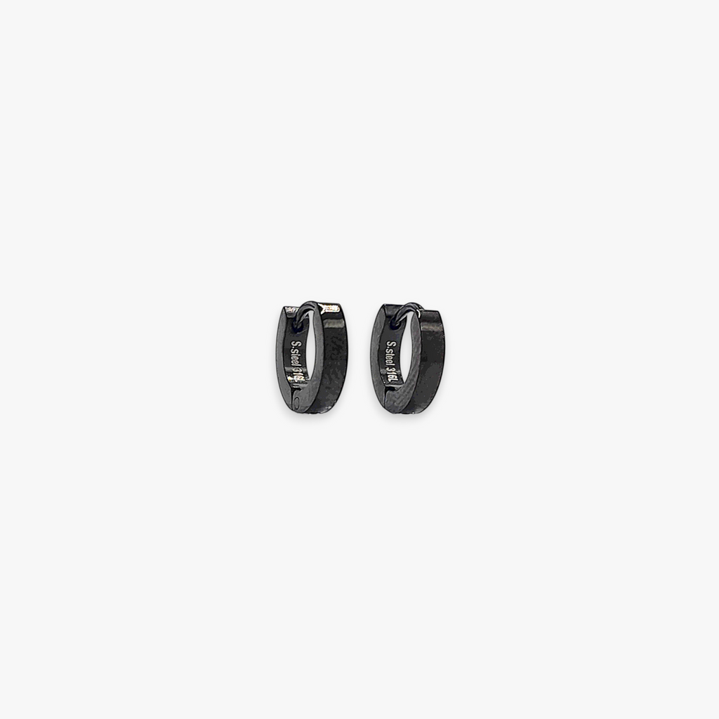 Small Thin One Touch Hoops (2mm)