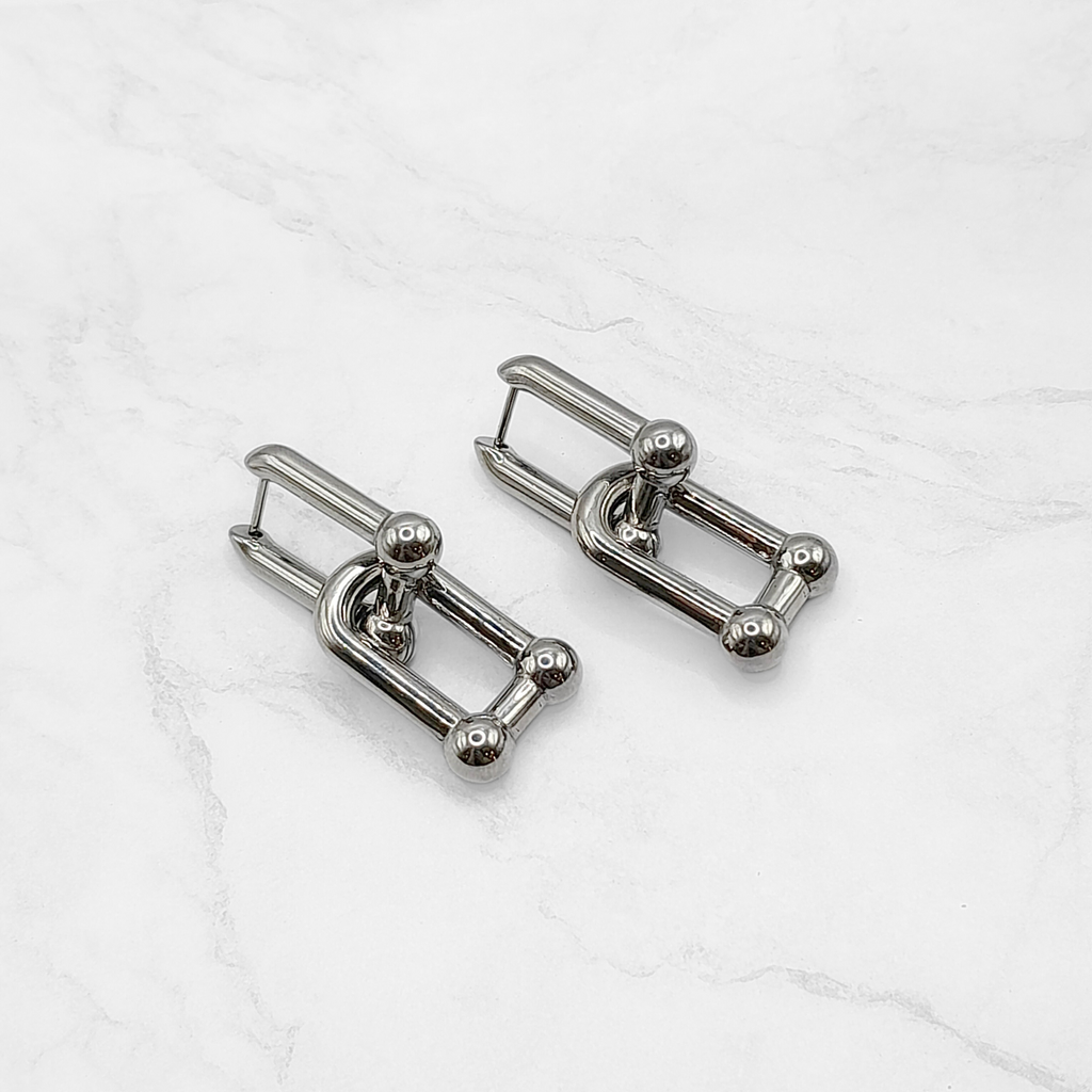 Hardware Chain Earrings