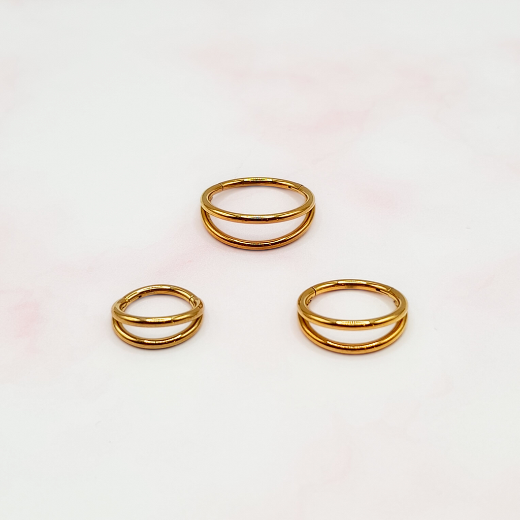 Twin Bold Seamless Hoops