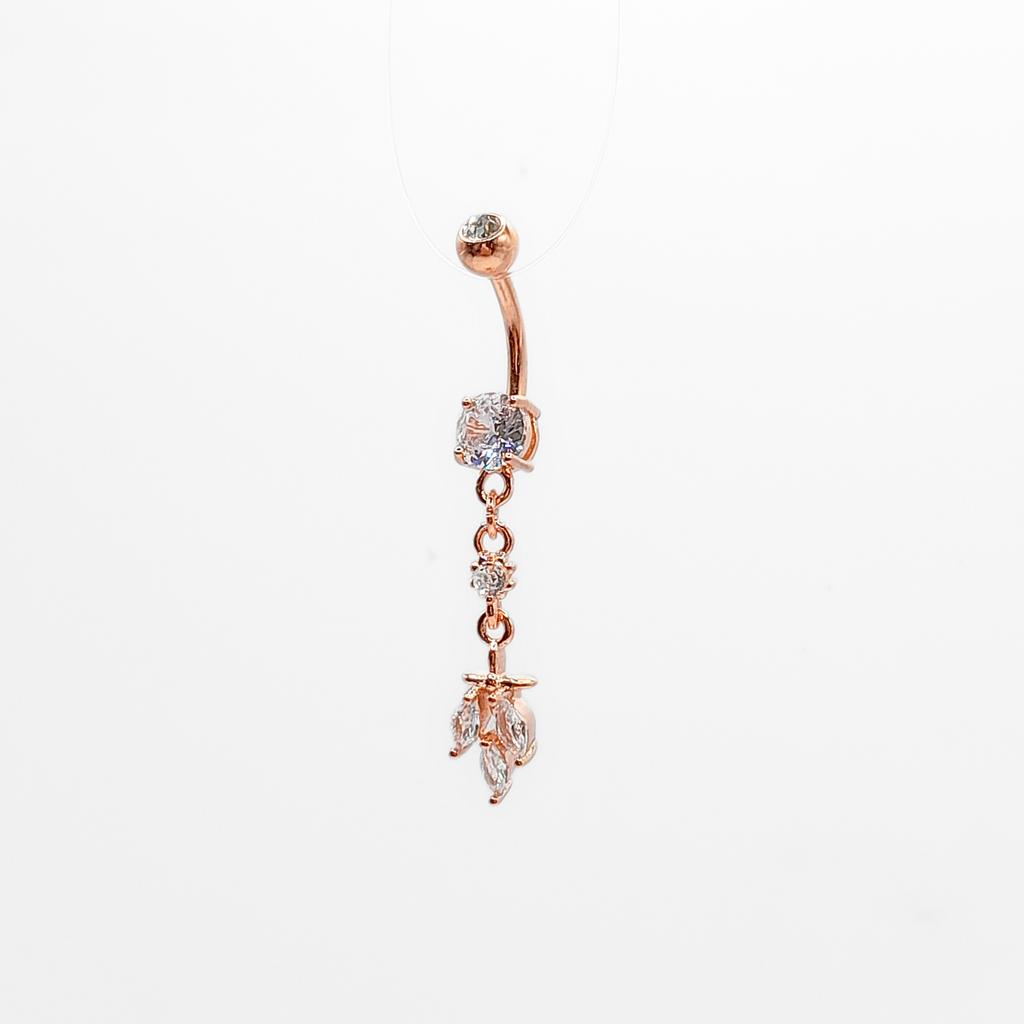 Marquise Dangle Belly Bar