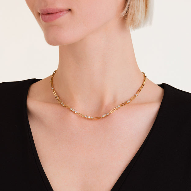 Rosefield - Graduated Crystal Necklace