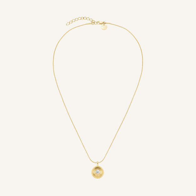 Rosefield - Bold Solitare Coin Necklace