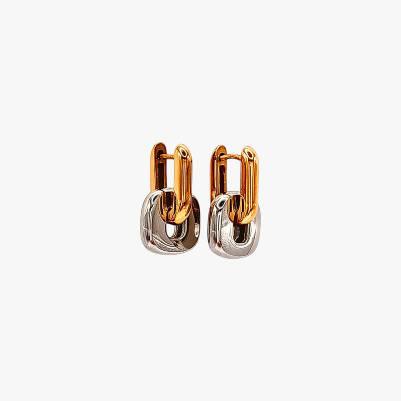 Duo Square Earrings