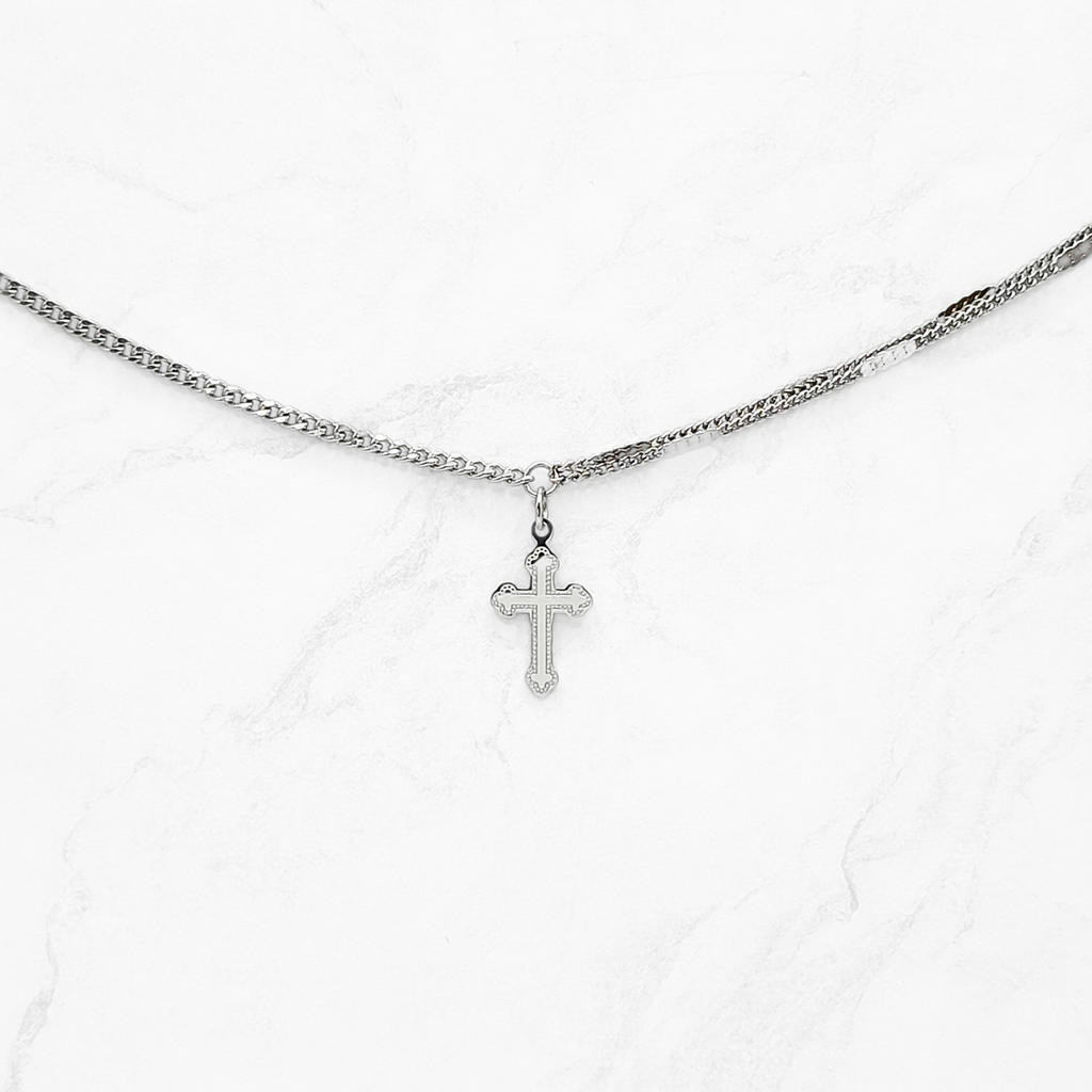 Double Chain Faith Necklace