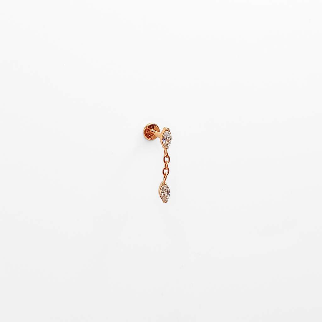 Marquise Droplet Cartilage Piercing