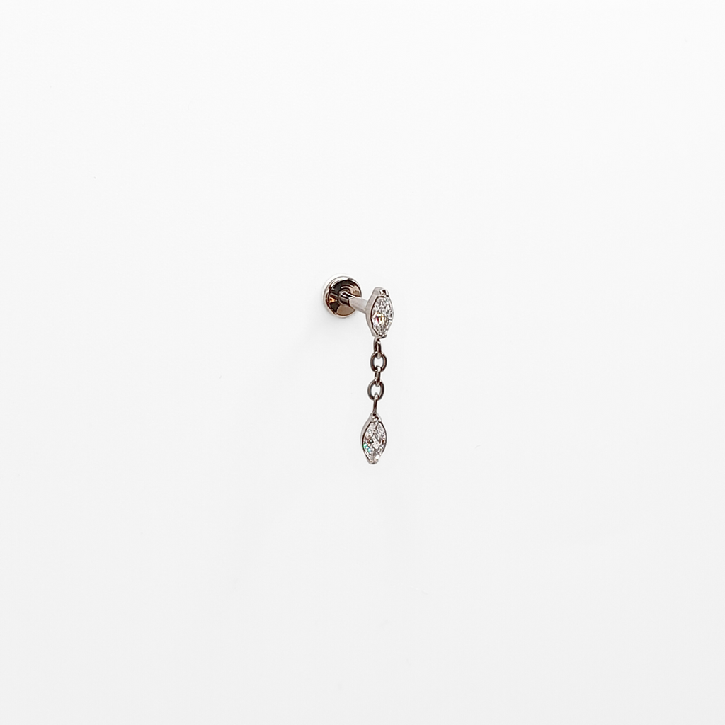 Marquise Droplet Cartilage Piercing