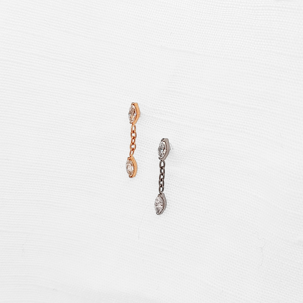 Marquise Droplet Cartilage Piercing