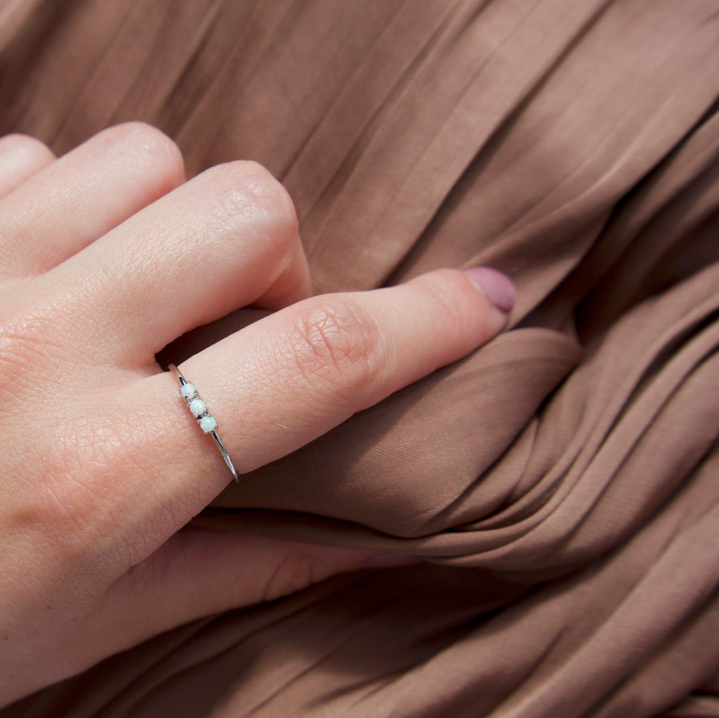 Trinity Opal Ring